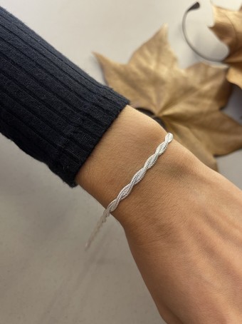 Pulseira Trança 2 fios