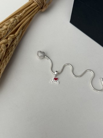 Berloque Eu Amo Jesus