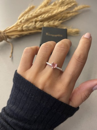 Anel solitário Aurora Rose