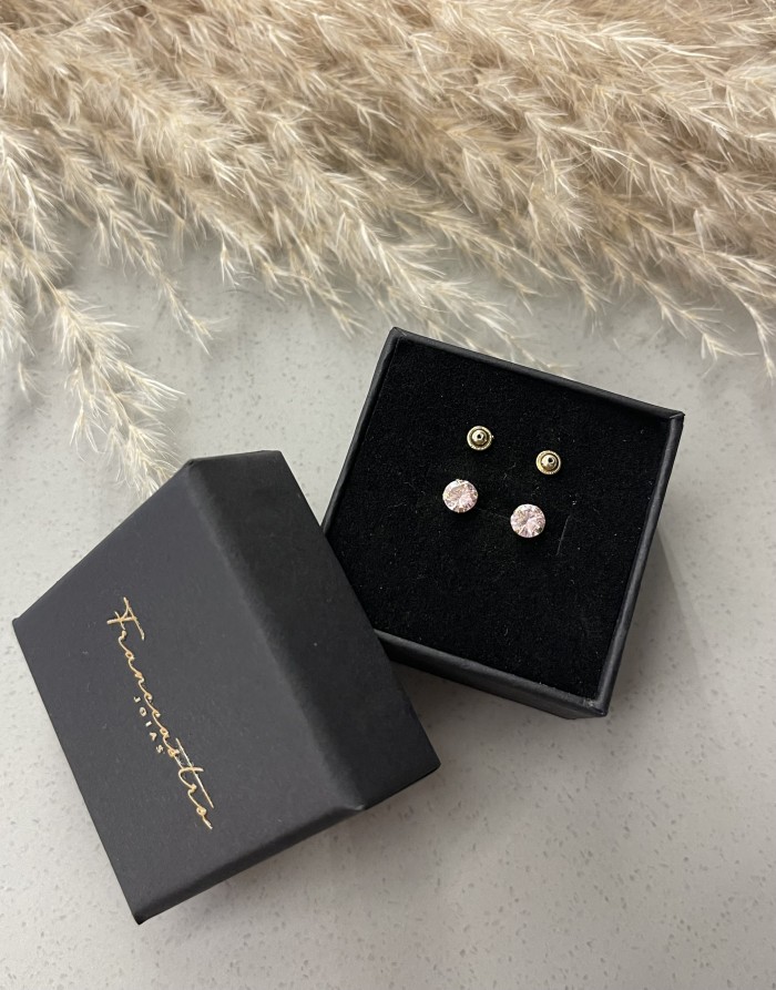 Brinco Redondo Rosé, Ouro