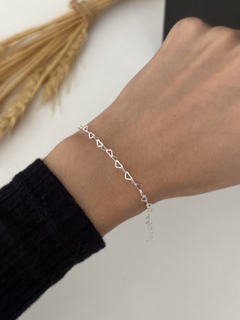 Pulseira elos coração