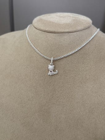 Pingente Cat cravejado