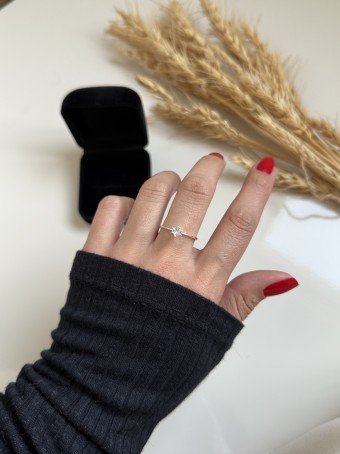 Anel solitário Clássico