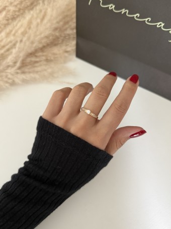 Anel solitário Miami