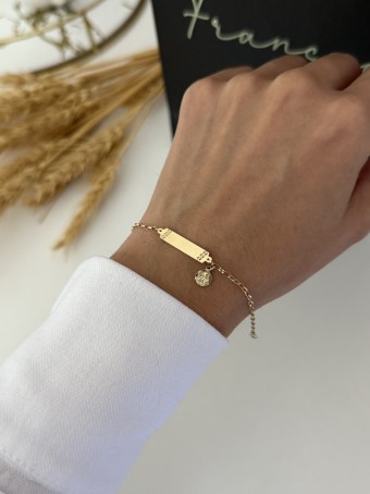 Pulseira Infantil com pingente Santo Anjo