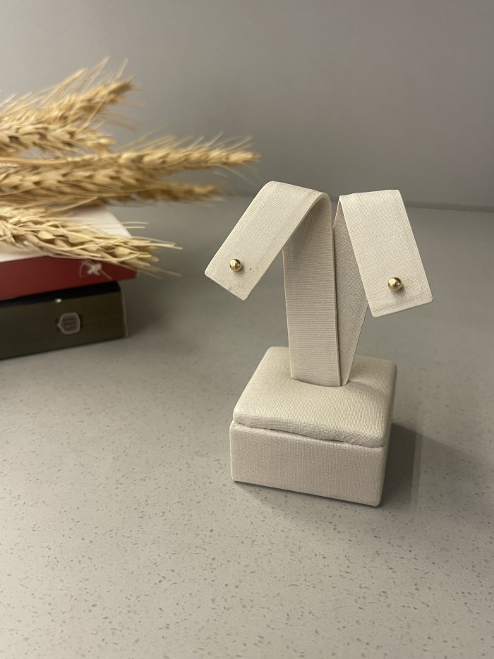 Brinco bolinha Ouro 10k