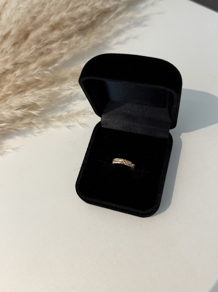 Anel de falange/infantil tricolor