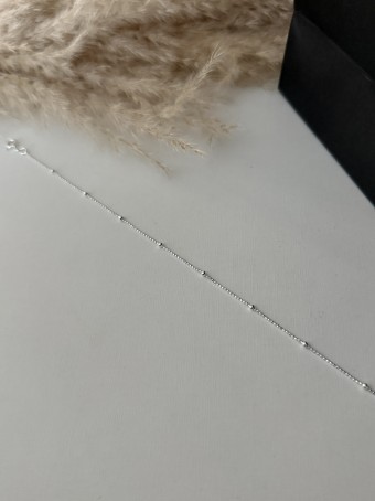 Tornozeleira bolinha diamantada