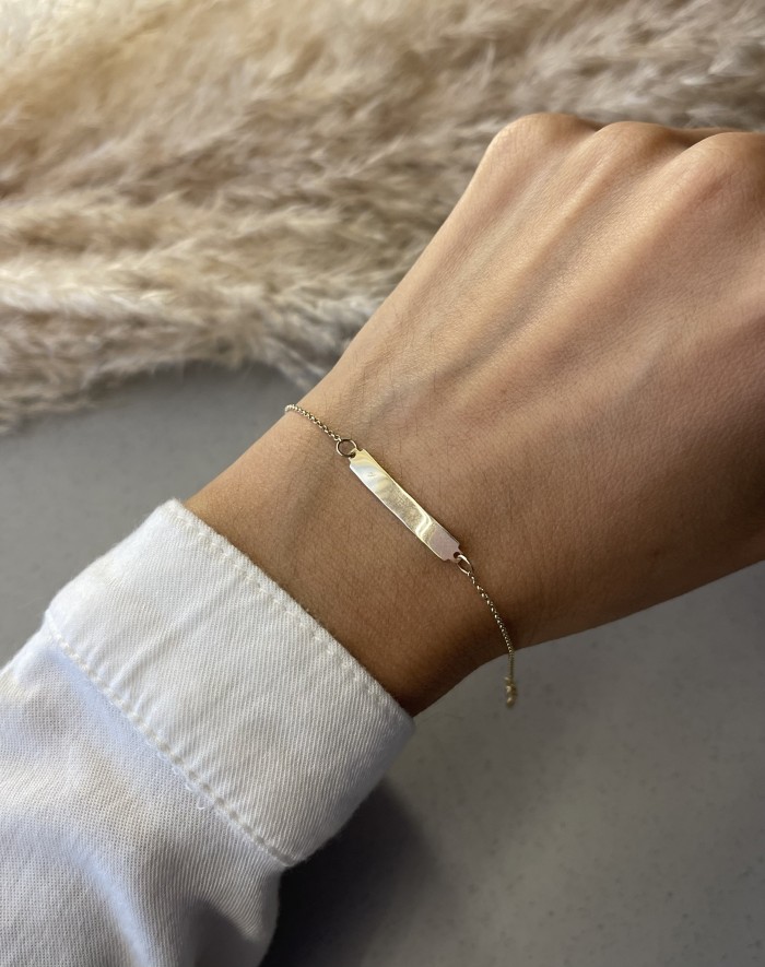 Pulseira plaquinha infantil