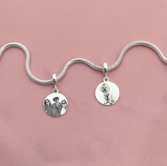 Berloque Fotogravação