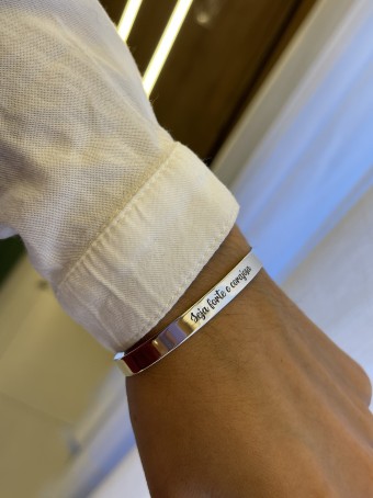 Bracelete Seja Forte e Corajosa