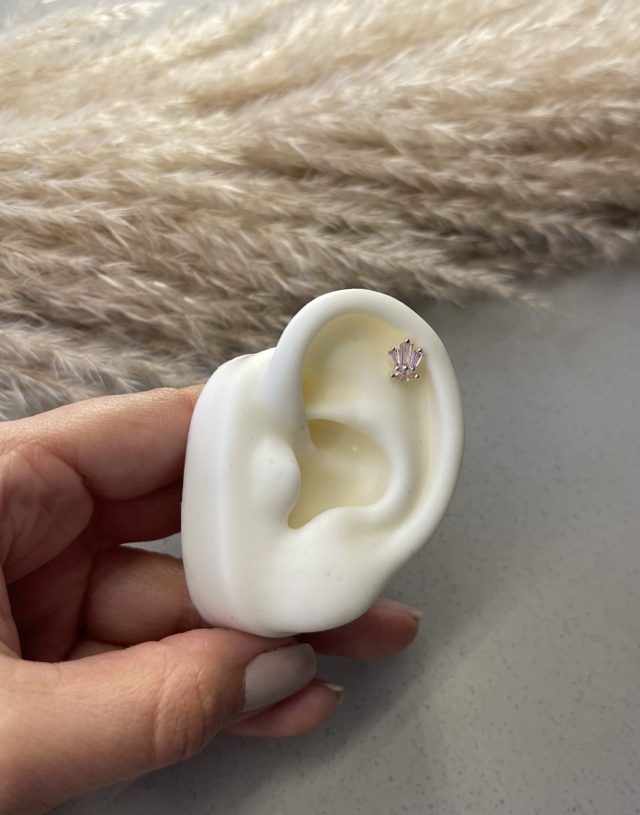 Piercing Coroa rose