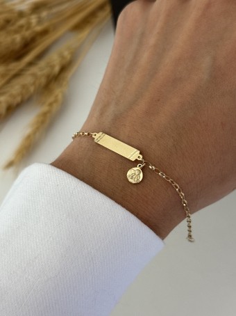 Pulseira Infantil com pingente Santo Anjo